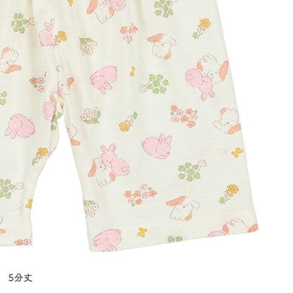 Rabbit Short Sleeve T-shirt and High Waist Pants Set