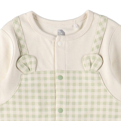 Checked Baby Overall Romper (Spring)