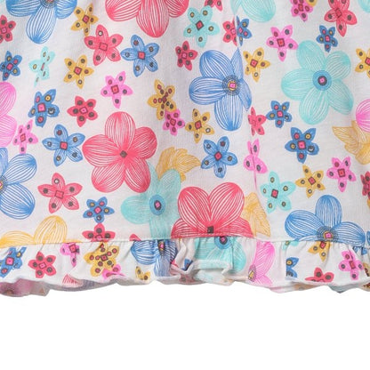 Floral Frill Short Sleeve T-shirt