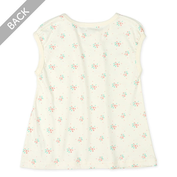 Floral Sleeveless T-shirt