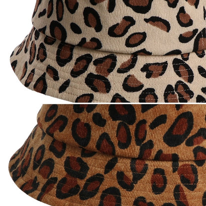 Leopard Print Bucket Hat (Winter, Spring, Autumn)