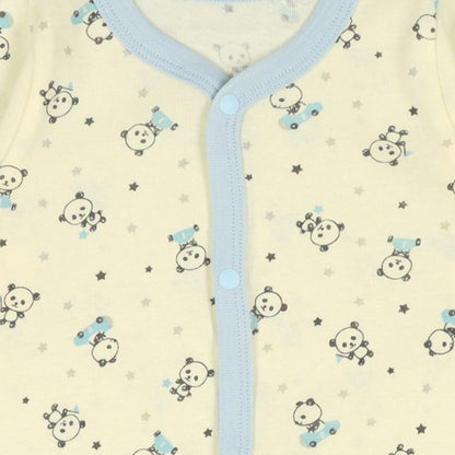 Long sleeve romper with front opening