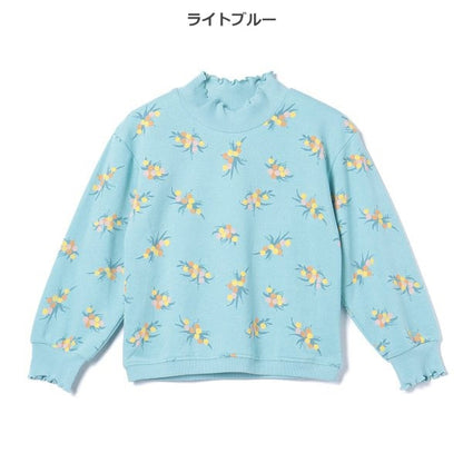 Floral Mock Neck  Sweatshirt (Winter, Spring, Autumn)