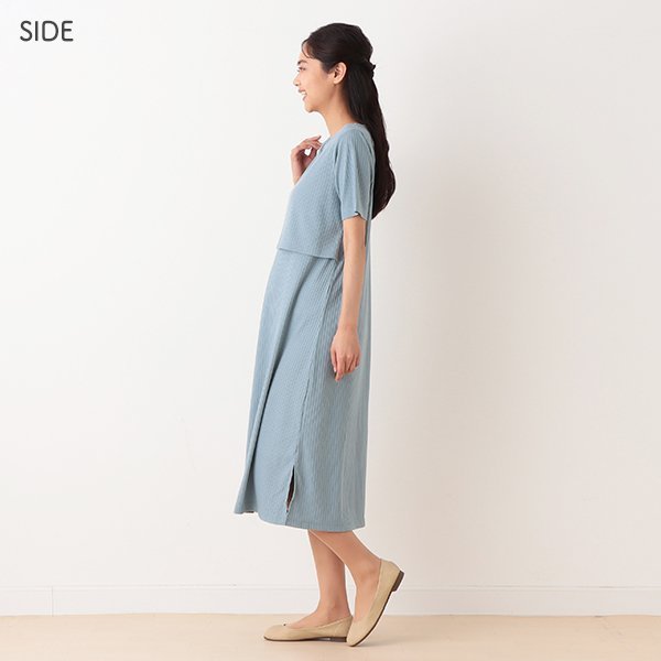 Short Sleeve Maternity One Piece