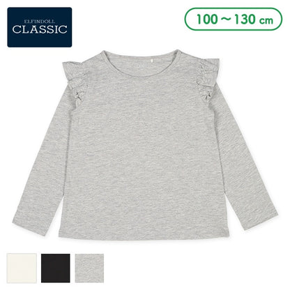 Shoulder Ruffles T-Shirt (Winter, Spring, Autumn)
