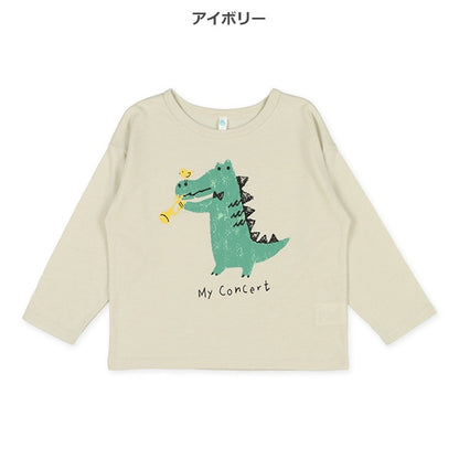 Trumpet Playing Alligator Long Sleeve Shirt (Winter, Spring, Autumn)