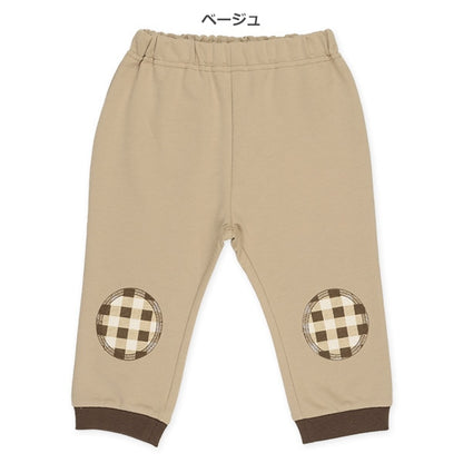 Checked Knee Patch Pants (Winter, Spring, Autumn)