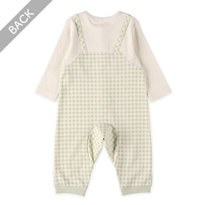 Checked Baby Overall Romper (Spring)
