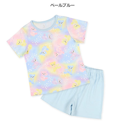 Colorful Bear Short Sleeve T-shirt and Pants Set