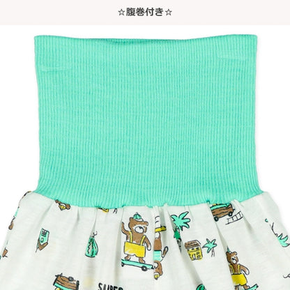 Bear Short Sleeve T-shirt and High Waist Pants Set