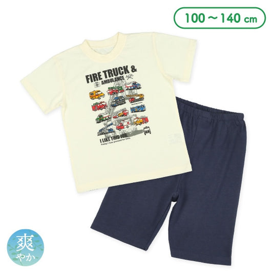 Fire Truck Short Sleeve T-shirt and Pants Set