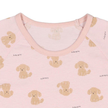 Poodle Short Sleeve T-shirt and Pants Set
