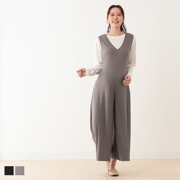 Relaxed-Fit Nursing Knit Overalls (Winter, Spring, Autumn)