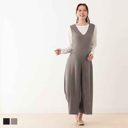 Relaxed-Fit Nursing Knit Overalls (Winter, Spring, Autumn)
