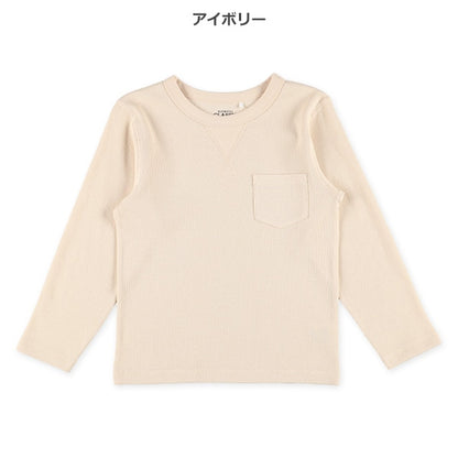 Solid Waffle long Sleeve Shirt  (Winter, Spring, Autumn)