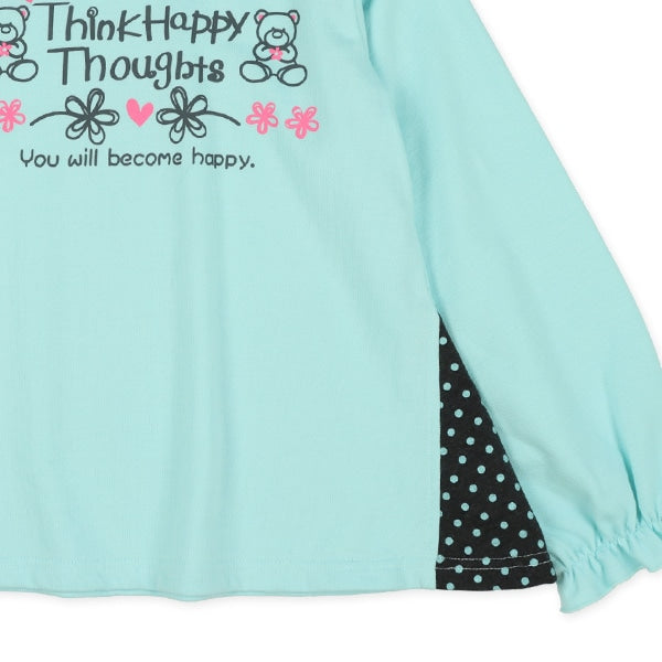 Polka Dot Side Panels  Sweatshirt (Winter, Spring, Autumn)