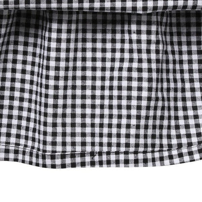 Checkered Sleeveless One Piece