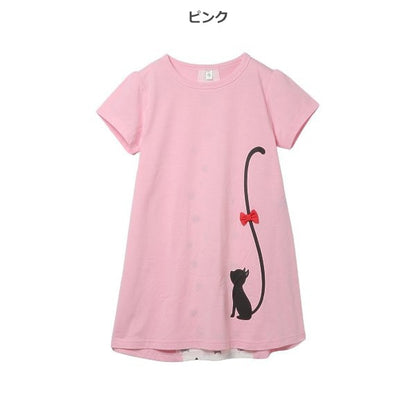 Cat Short Sleeve One Piece