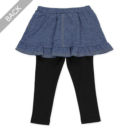 Denim Skirt with Leggings (Winter, Spring, Autumn)