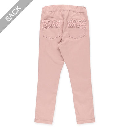 Twill Pants with Lace Pocket (Winter, Spring, Autumn)
