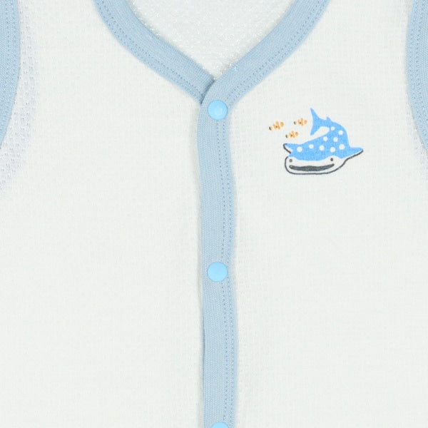 2Pieces Sleeveless Romper (Front Open)