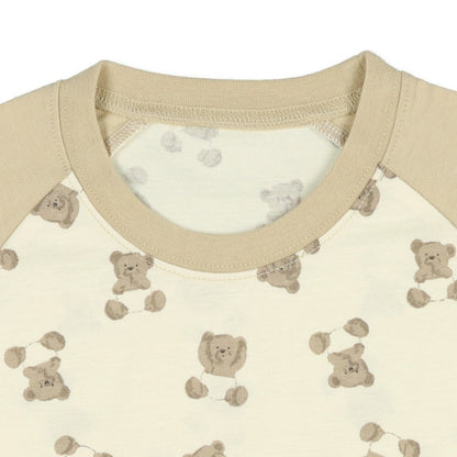 Baby Bear Short Sleeve T-shirt and High Waist Pants Set
