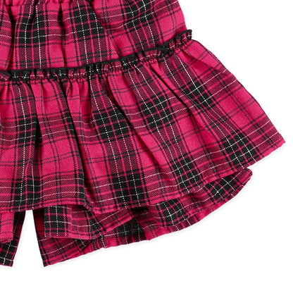 Checked Culottes Skirt (Winter, Spring, Autumn)