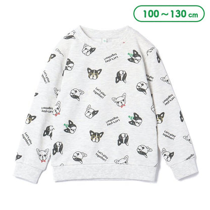 Bulldog Print Sweatshirt (Winter, Spring, Autumn)