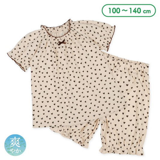 Heart Short Sleeve T-shirt and Pants Set