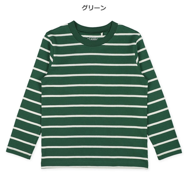Horizontal Stripes Long Sleeve Shirt  (Winter, Spring, Autumn)