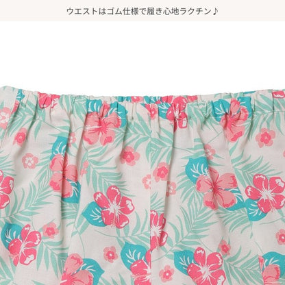 Floral Sleeveless Blouse and Shorts Set