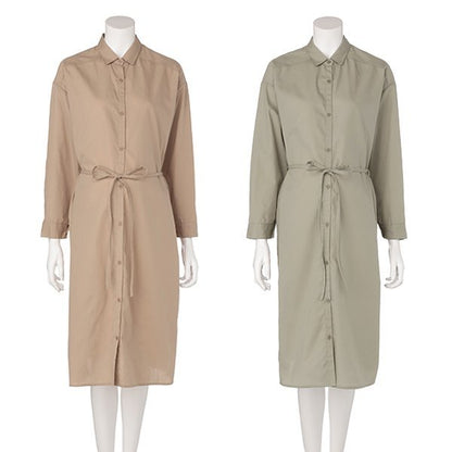 Nursing Broadcloth Shirt Dress  (Winter, Spring, Autumn)