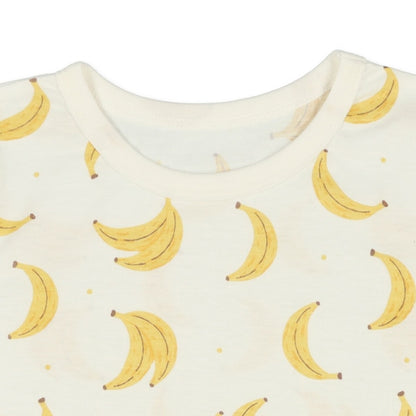 Banana Short Sleeve T-shirt and High Waist Pants Set