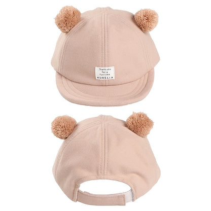 Soft Cap with Bear Ears  (Winter, Spring, Autumn)