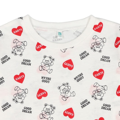 Heart and Bear Prints T-Shirt (Winter, Spring, Autumn)