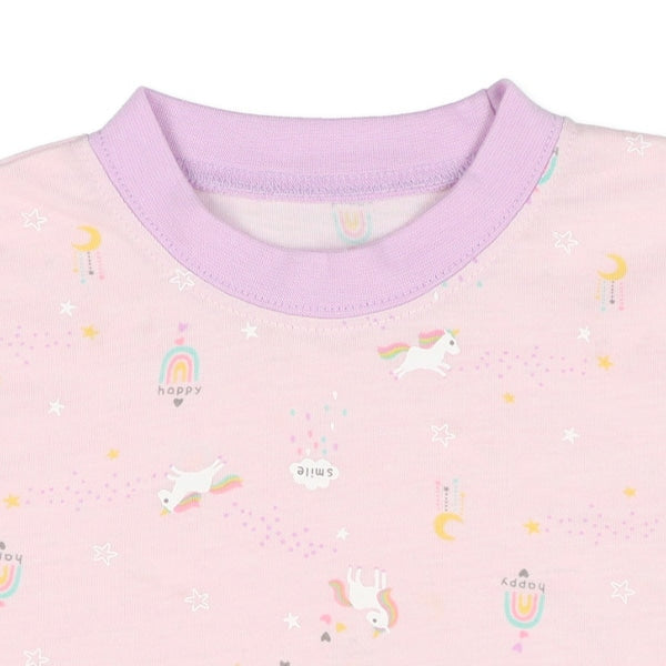 Unicorn Short Sleeve T-shirt and High Waist Pants Set