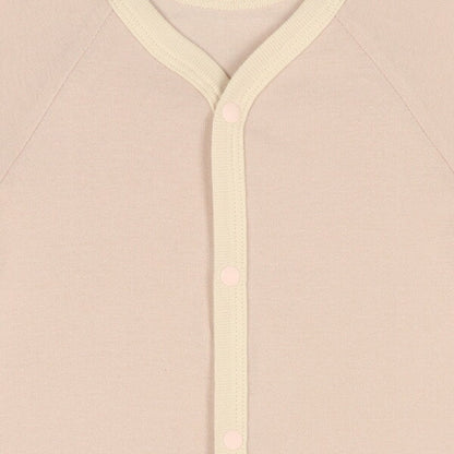 Short sleeve romper with front opening