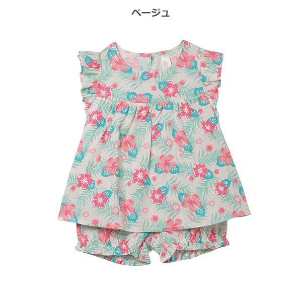 Floral Sleeveless Blouse and Shorts Set