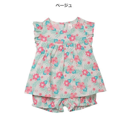 Floral Sleeveless Blouse and Shorts Set