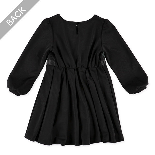 Plain Formal Pleated Dress (Winter, Spring, Autumn)
