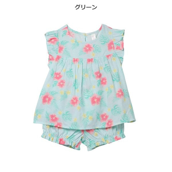 Floral Sleeveless Blouse and Shorts Set