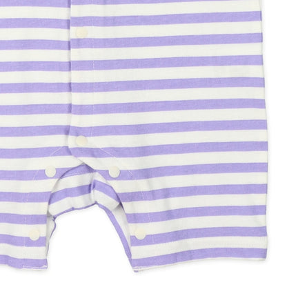 Stripe Short Sleeve Romper