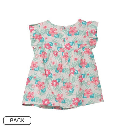 Floral Sleeveless Blouse and Shorts Set