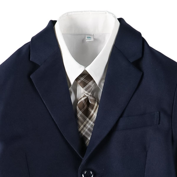 Boys' Navy Formal Suit Set (Winter, Spring, Autumn)