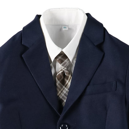 Boys' Navy Formal Suit Set (Winter, Spring, Autumn)