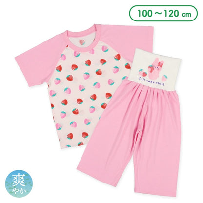 Strowberry Short Sleeve T-shirt and High Waist Pants Set