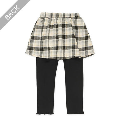 Check Skirt with Leggings (Winter, Spring, Autumn)