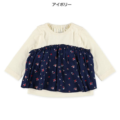 Floral Bustier Long Sleeve Sweatshirt (Winter, Spring, Autumn)
