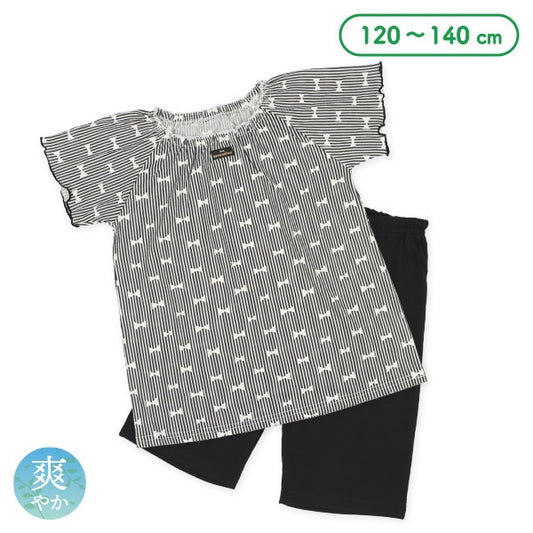 Ribbon Short Sleeve T-shirt and Pants Set