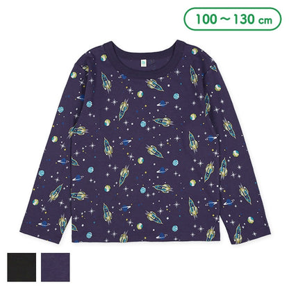 Galaxy Print Long Sleeve Shirt (Winter, Spring, Autumn)